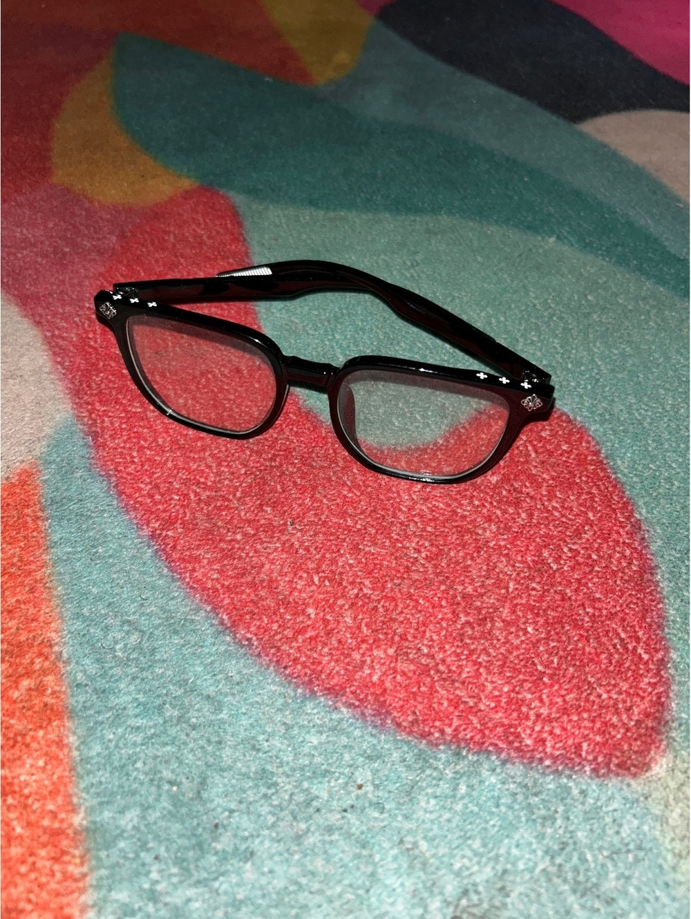 Black Women's Square Frame Glasses